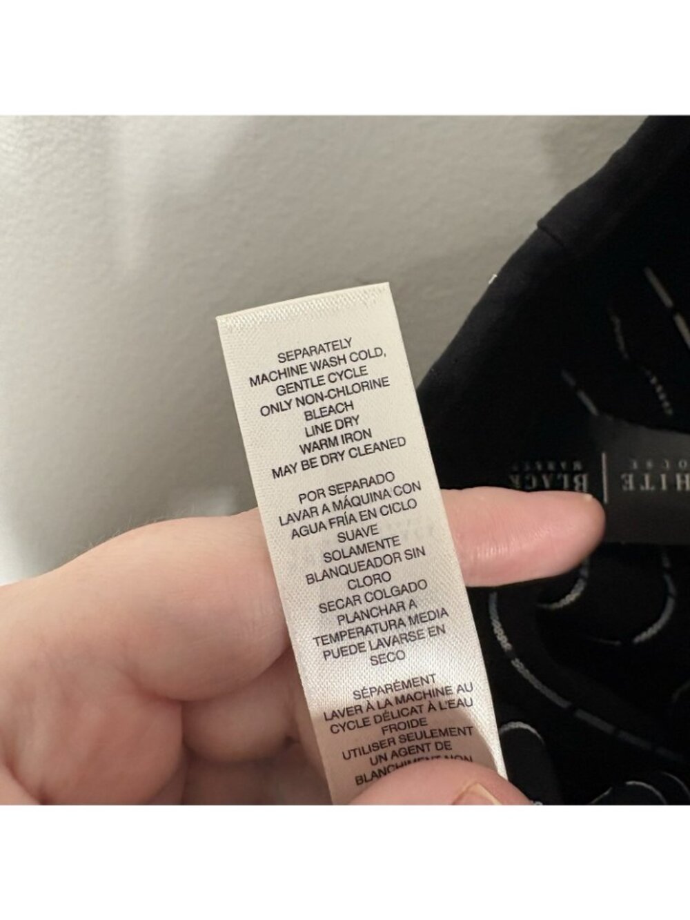 White House Black Market Womn 8 Black White Dot Print The Slim Side Zip Pant NWT - Picture 12 of 12